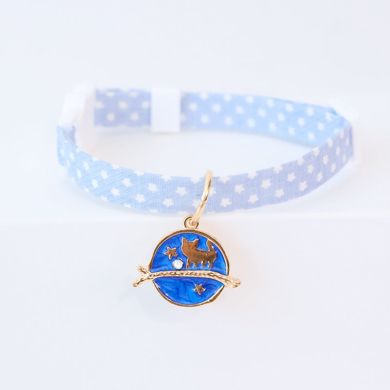 Dog Collar Cute Adjustable Silent Moon Accessory