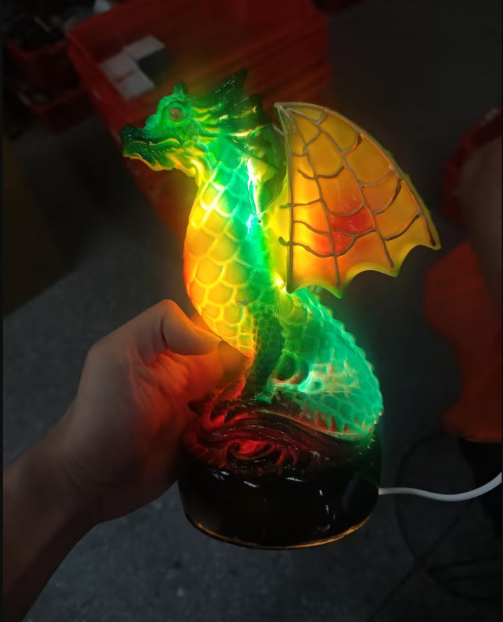 3D Colored Animal Light Desk Lamp Animal Series Decorative Night Light Animal Elephant Owl Cat Vintage Table Lamp Home Decoration