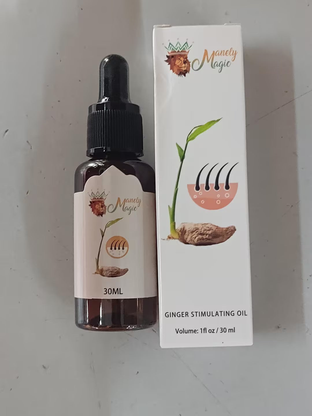 Ginger Hair Care Essential Oil Head