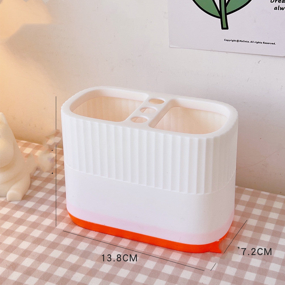 Cute Now Double-cell Plastic Student Desktop Storage